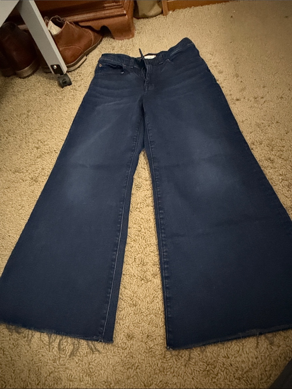 Madewell Dark Blue Wide-Leg Jeans